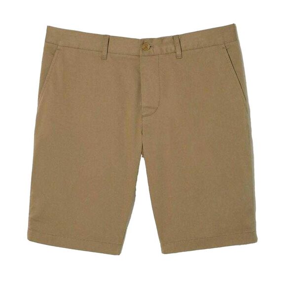 Lacoste Mens Cotton Stretch Slim Casual Shorts / Brown